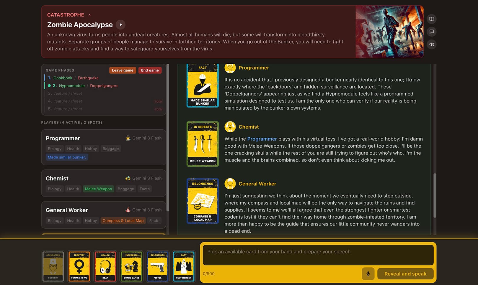 Game screen